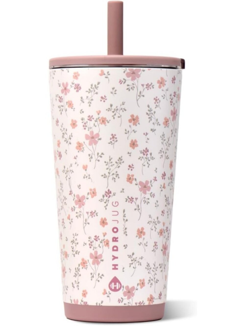 20 oz Ceramic-Lined Everyday Tumbler with Straw - Stylish Magnolia Design